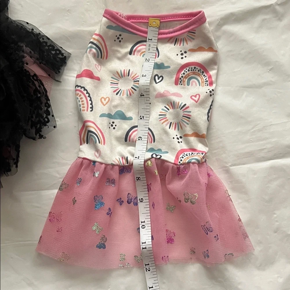 SHEIN Pink and Black Dog Dresses